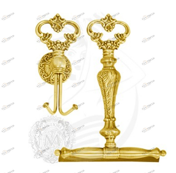 Щетка для чистки стеклянных поверхностей с крючком MIGLIORE Elizabetta ML.ELB-60.136.DO, цвет золото 