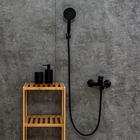 Orange Aristo M19-100b черный однорычажный ванно-душевой смеситель sun-id-1516777 - Вид №1