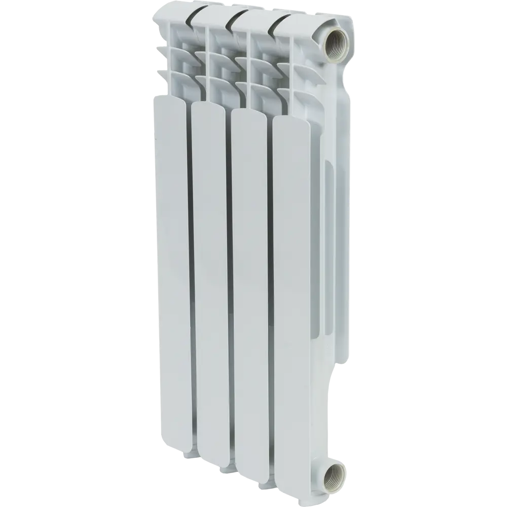 Радиатор Monlan Aluminium 500/70 алюминий 4 секции боковое подключение цвет белый STLM-2186366 - Вид №1