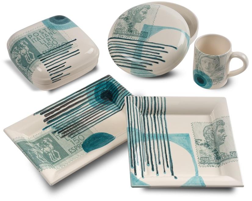 MARIONI Поднос керамический прямоугольный Postcard 01153gg - Вид №6