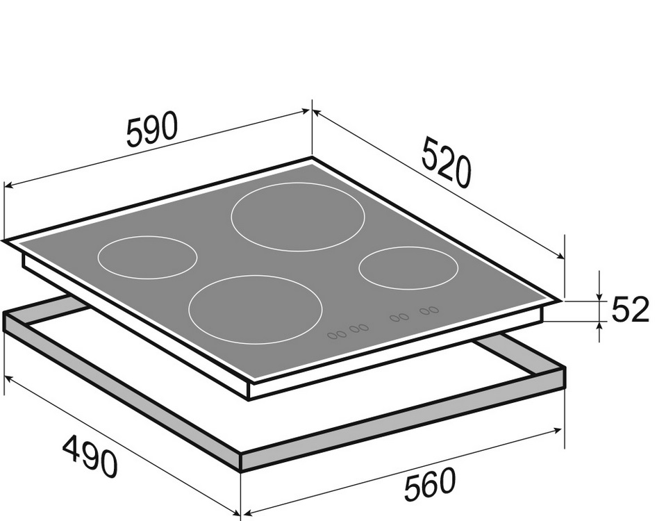 8156746 Электрическая варочная поверхность Zigmund & Shtain CN 38.6 B STDN-0106169 - Вид №7
