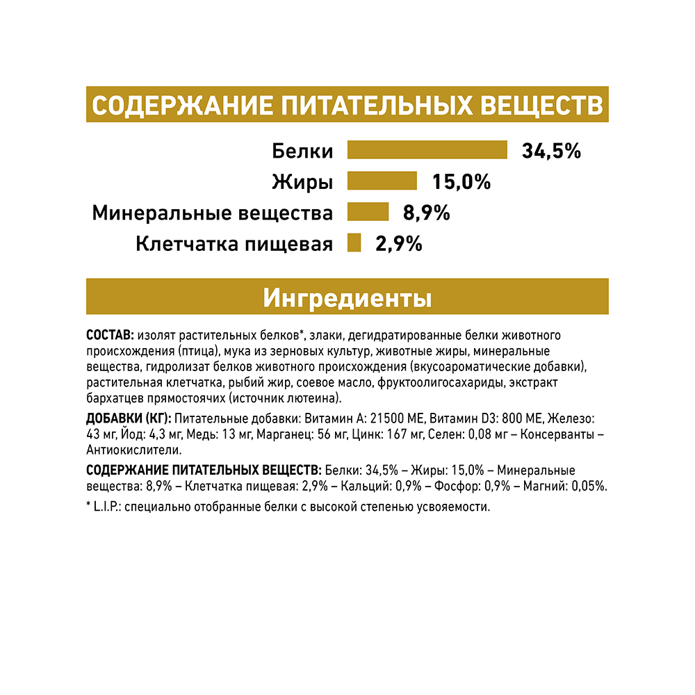 ПР0048730 Корм для кошек Vet Diet Urinary S/O LP34 при мочекаменной болезни, птица сух. 400г ROYAL CANIN  - Вид №7
