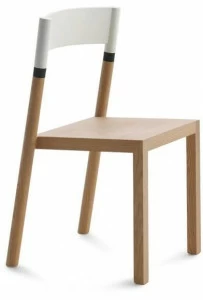 Lago Эргономичное штабелируемое кресло из дуба