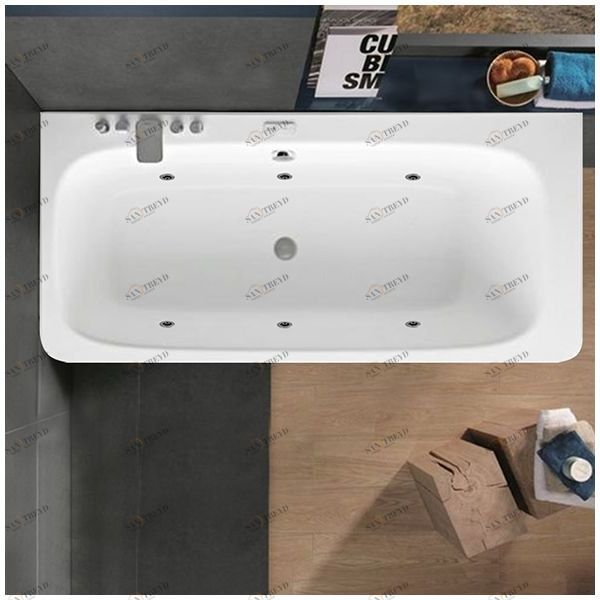 Ванна Gruppo tressee Suri 180 STD-V2787-SX белая с гидромассажем прямоугольная левая Gruppo Treesse STDV2787SX