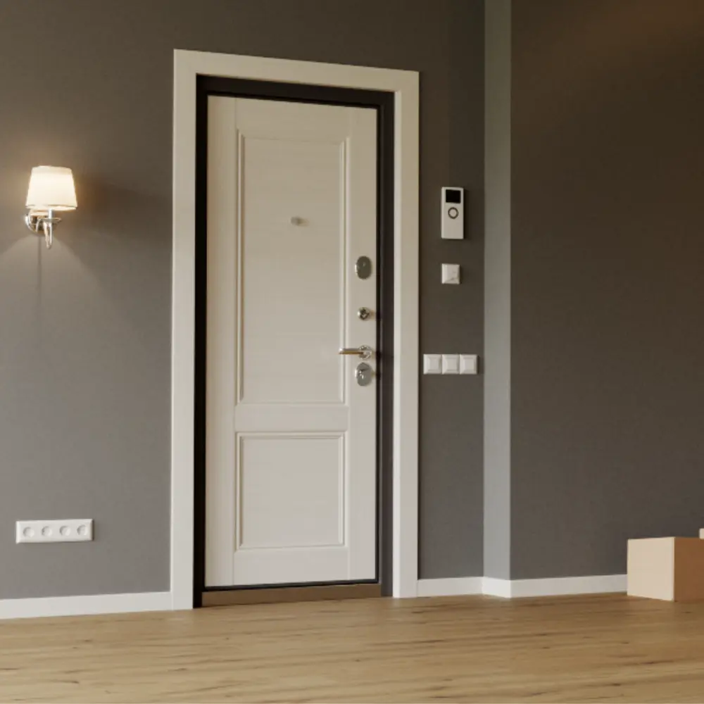 Дверь металлическая Контрол Танганика, 880 мм, правая, цвет белый TOREX STLM-2156037 - Вид №17