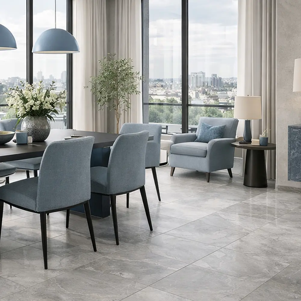 Глазурованный керамогранит Abgres Concrete 60x60 см 1.44 м² матовый цвет светло-серый 89461863 STLM-2174980 Santreyd