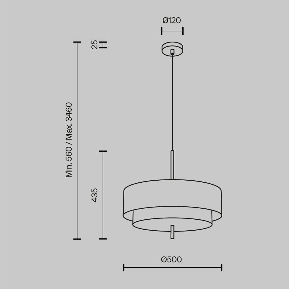 Ткань подвесной светильник Maytoni ARCH-00103762 - Вид №2