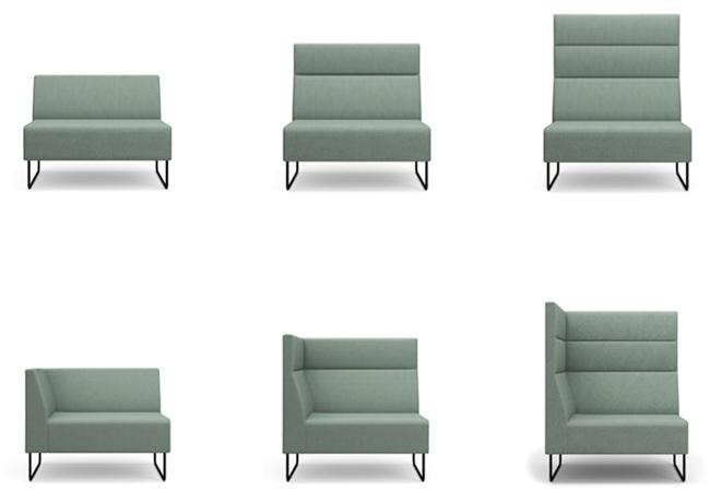 SOFTREND Модульный диван из ткани с огнестойкой набивкой sun-id-1422925 - Вид №2