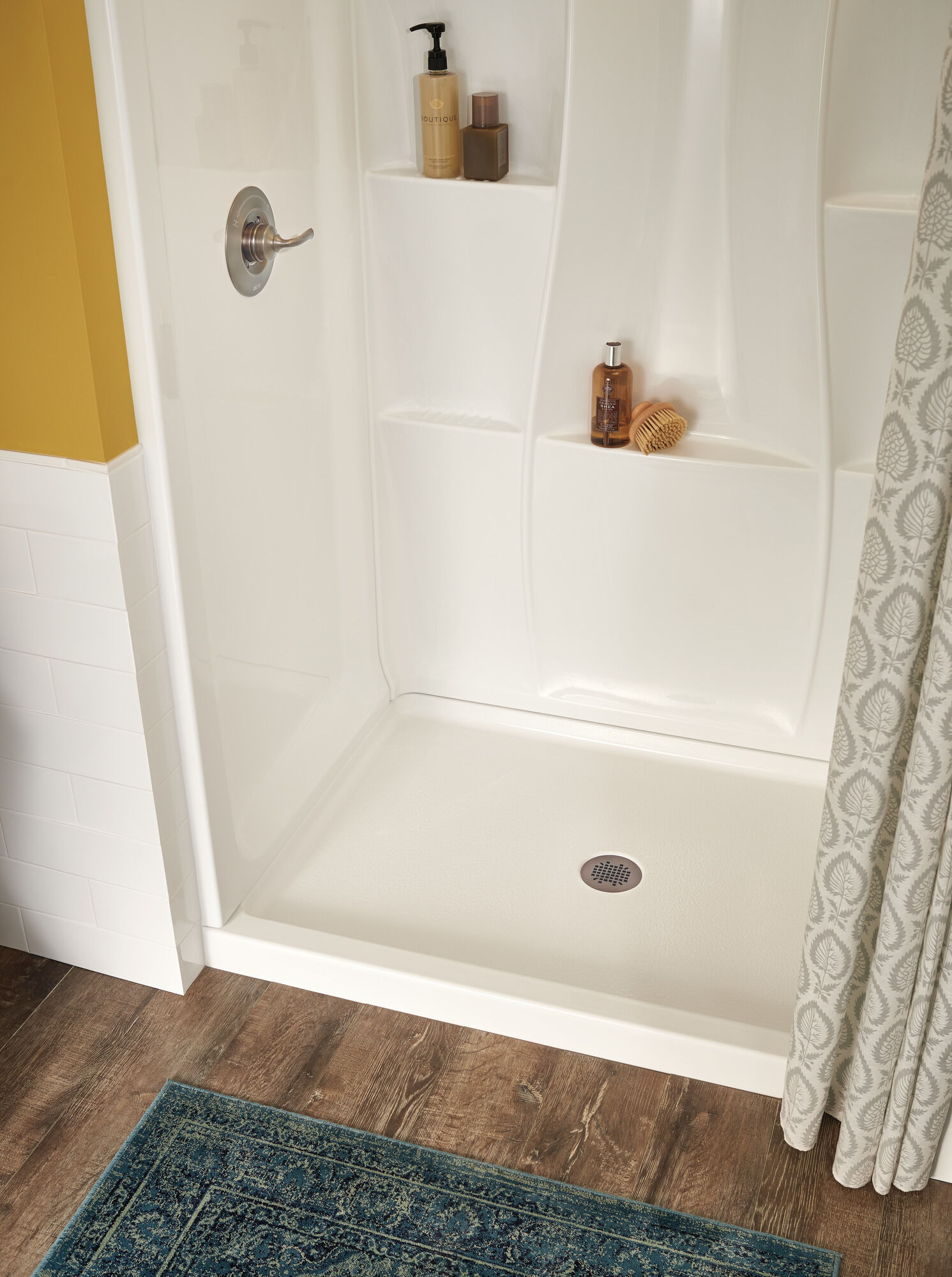 40074 Подставка для душа 48 "X 34" Delta Faucet Classic 400 Глянцевый белый  - Вид №14