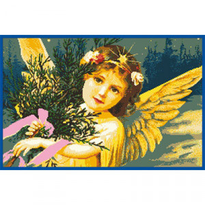 255х165кл Схема для вышивания цв. А3 ДК-123 "Ангел"