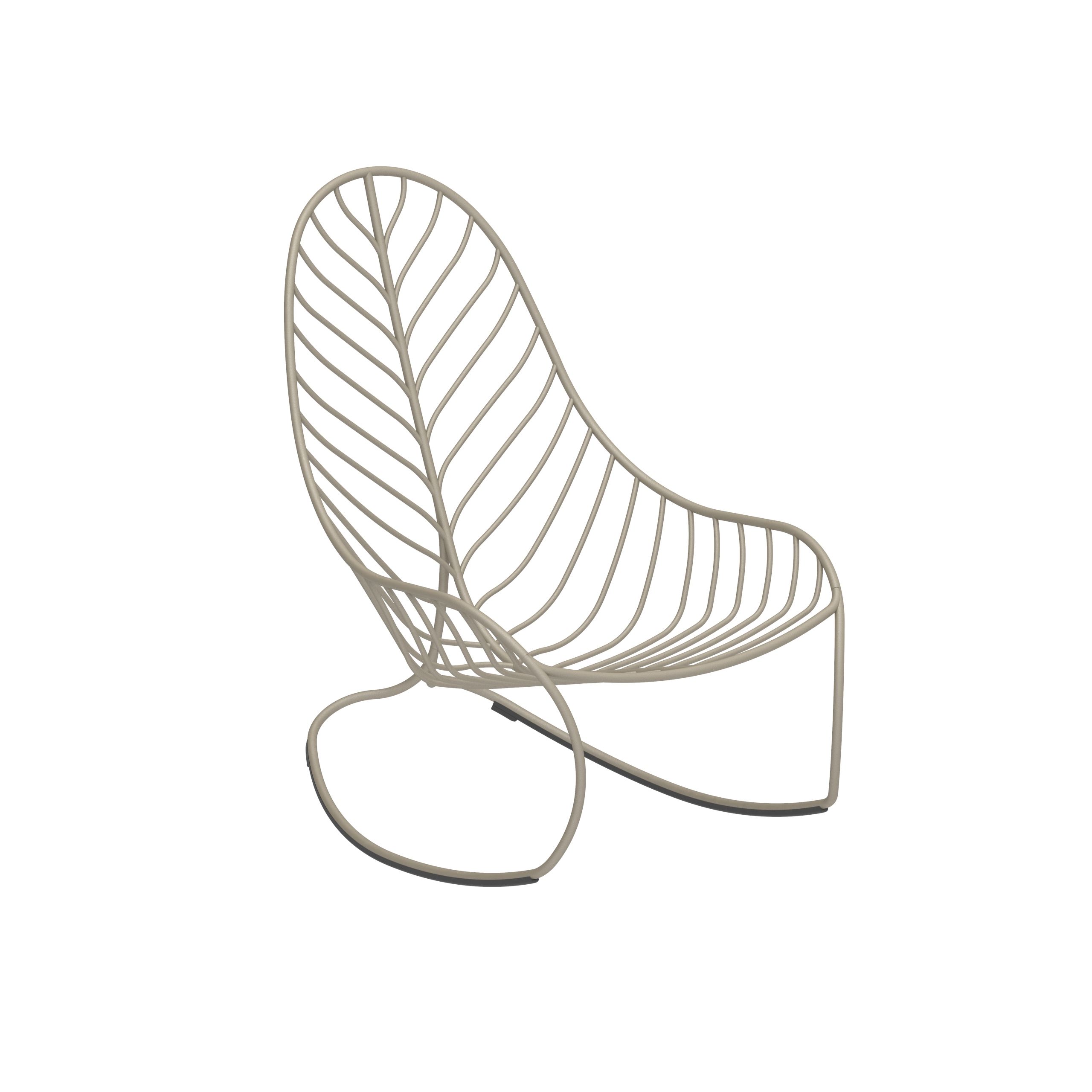 Кресло-качалка из нержавеющей стали Royal Botania Folia ARCH-00024823 - Вид №2