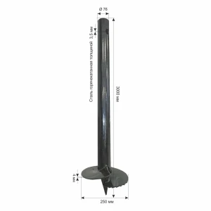 Свая винтовая 76x3000 мм
