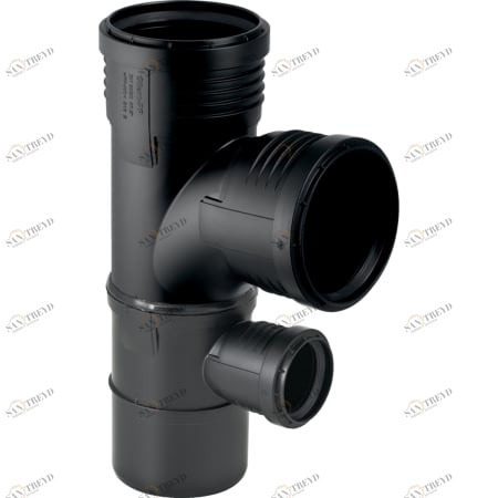 GEBERIT 390.556.14.1 Крестовина односторонняя комбинированная Geberit Silent-PP 87,5° 