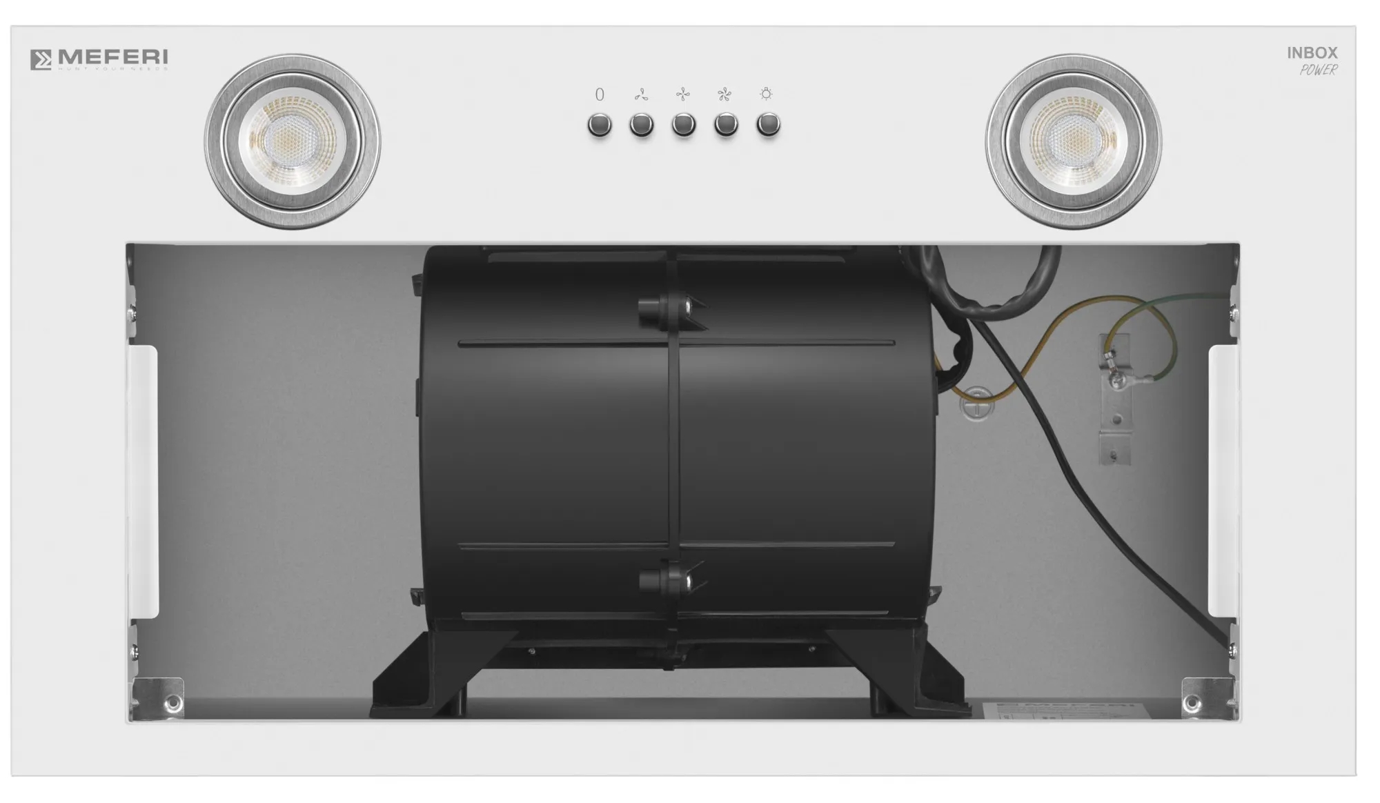9168695 Вытяжка полновстраиваемая Meferi INBOX52WH POWER белый STDN-0150534 - Вид №5