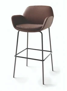 Natuzzi Высокий табурет со спинкой