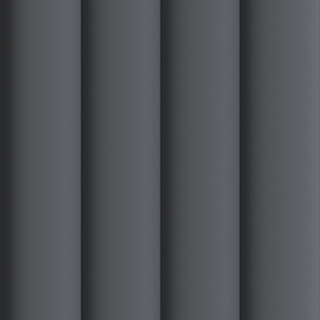 Панель Стеновая Реечная МДФ Stella Wave De Luxe Black Lead 2700x119x16 (4шт.упак.) STSR-259 - Вид №1