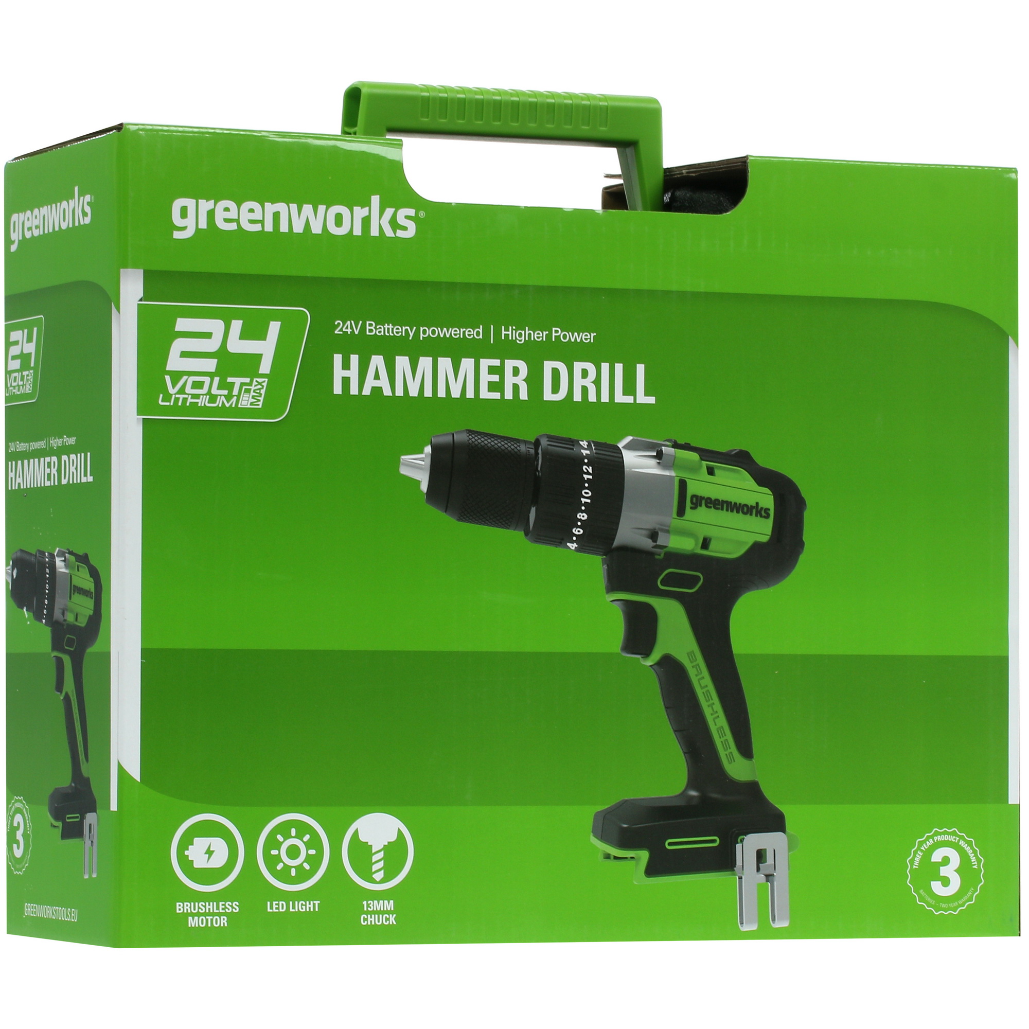 Дрель-шуруповерт GreenWorks GD24DD60K2 24V 5346969 STDN-0144706 - Вид №9