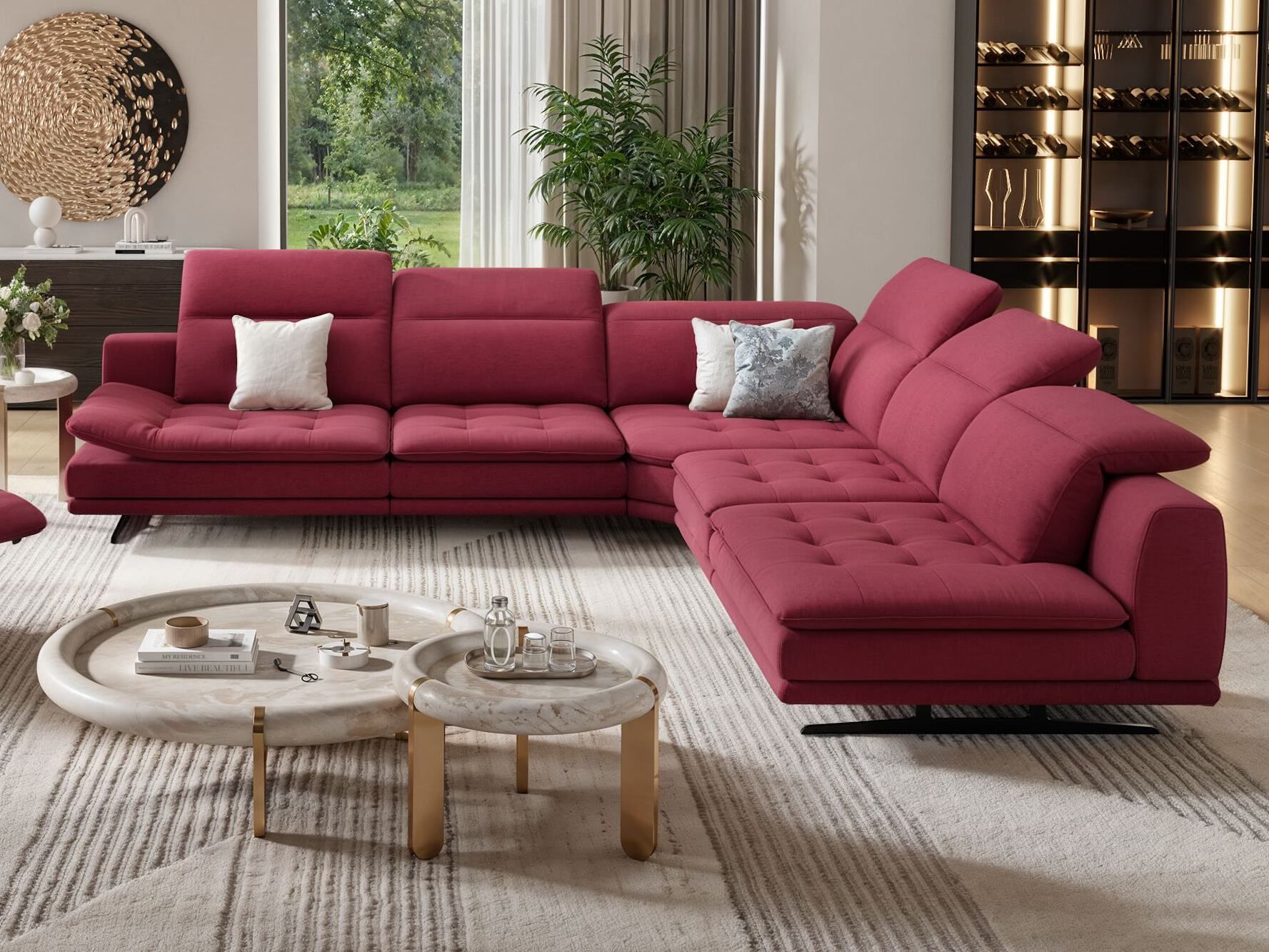 Угловой диван из ткани Sofanella Ницца ARCH-00092620 - Вид №4