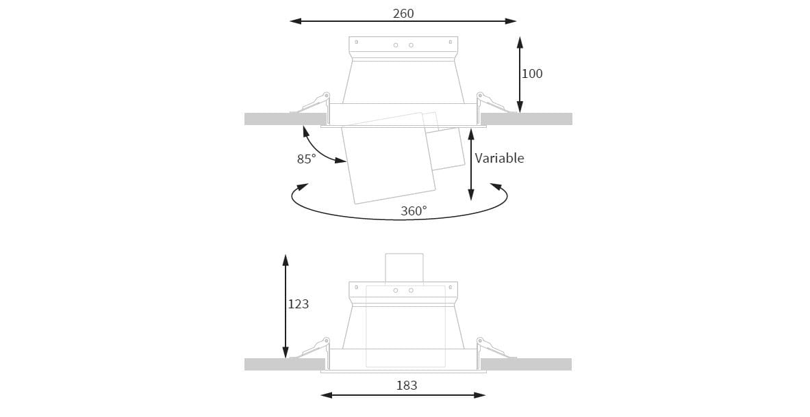 Регулируемый светодиодный прожектор Essenzialed SPOTTONE ARCH-00004966 - Вид №1