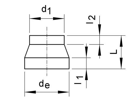 SANIT 027305025040 Снижение, PE 100, SDR 11, короткий, централизованно  - Вид №1