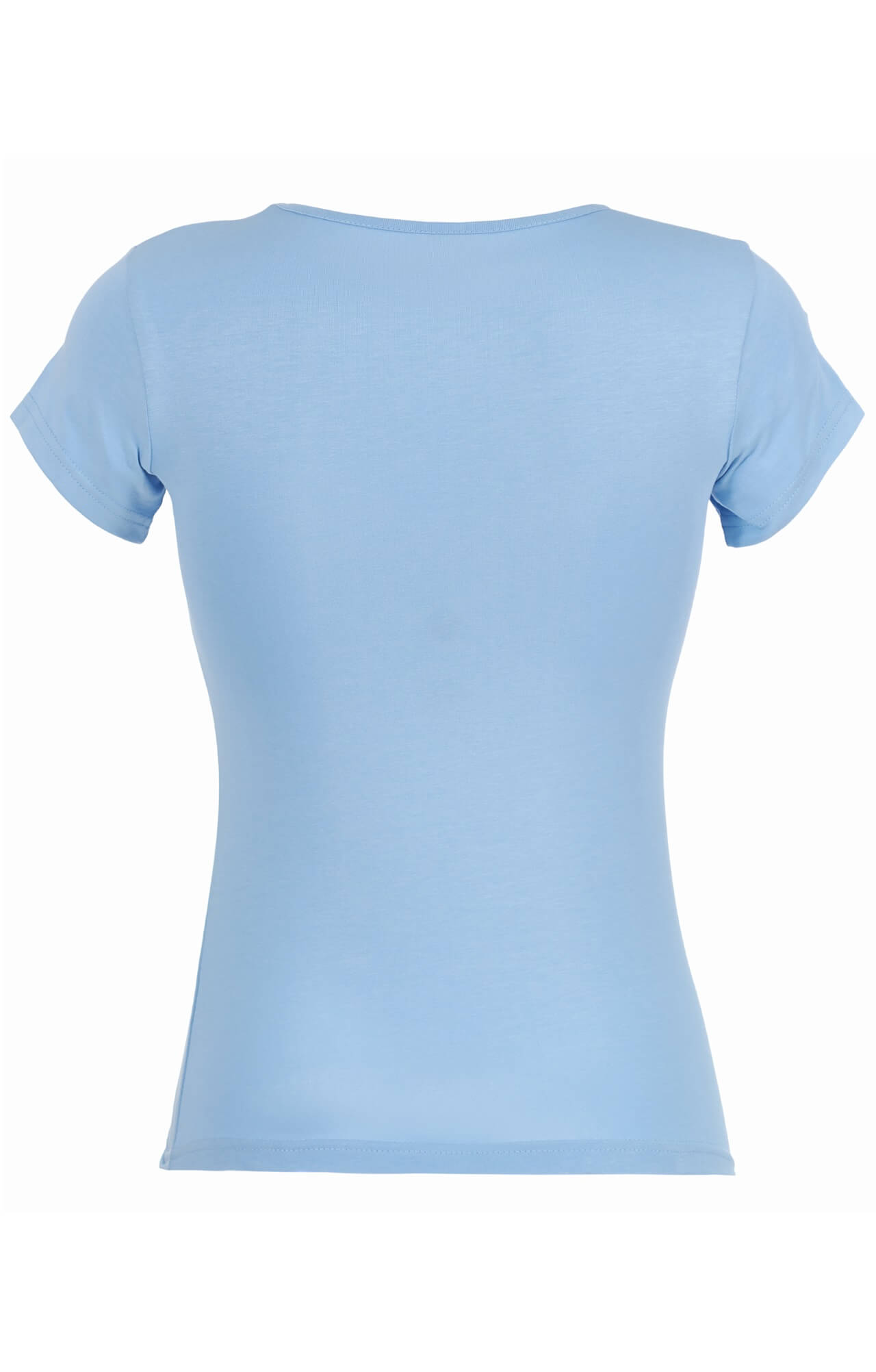 62154 Футболка женская голубая LUXE  Одежда для официантов  размер XS  - Вид №3