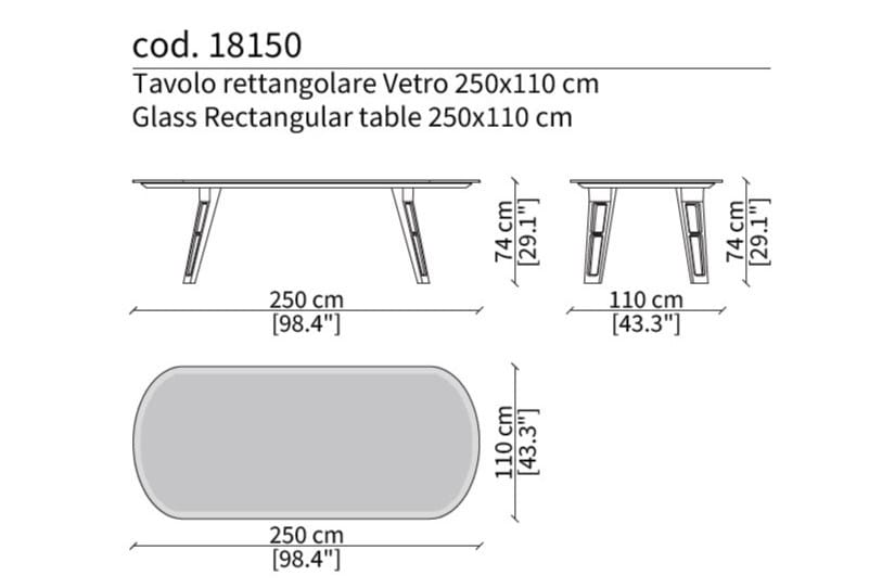 Деревянный шпон овальный стол Frigerio AXEL ARCH-00041804 - Вид №7