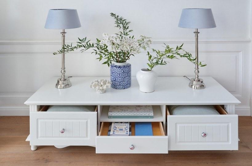 Arrediorg.it® Низкая деревянная тумба под ТВ с ящиками Princess 860 tv cabinet - Вид №5