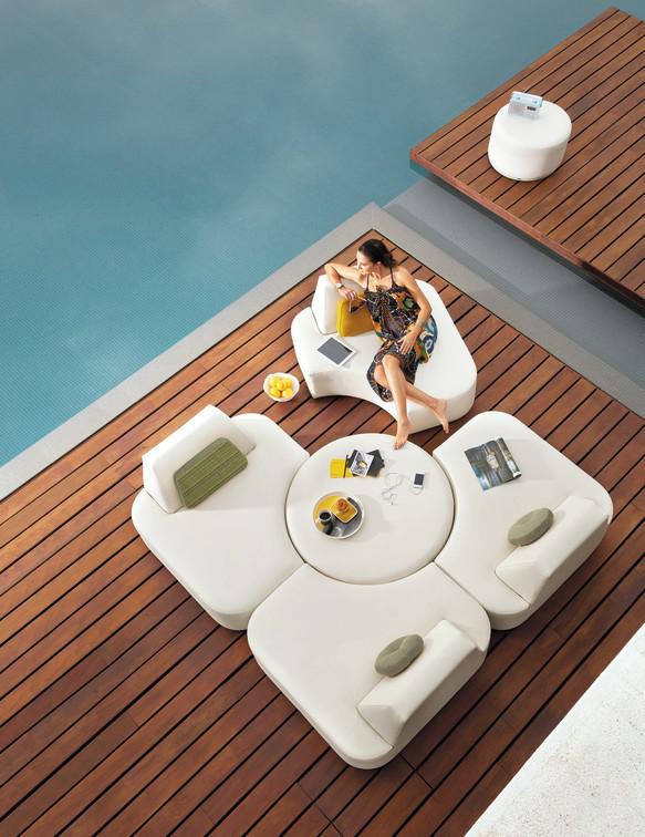 Concept 2 морской текстиль песочный Manutti Moon Island MNST430 - Вид №2