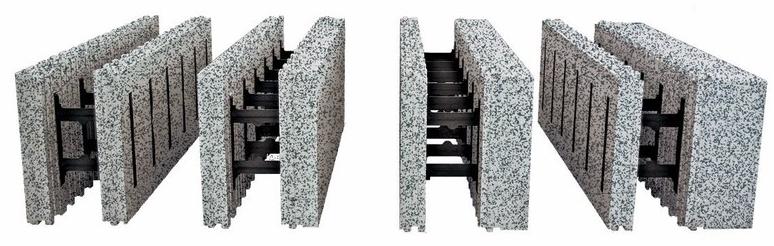 PONTAROLO Изолирующий блок эпс / опалубка для несущих железобетонных стен sun-id-1484741 - Вид №2