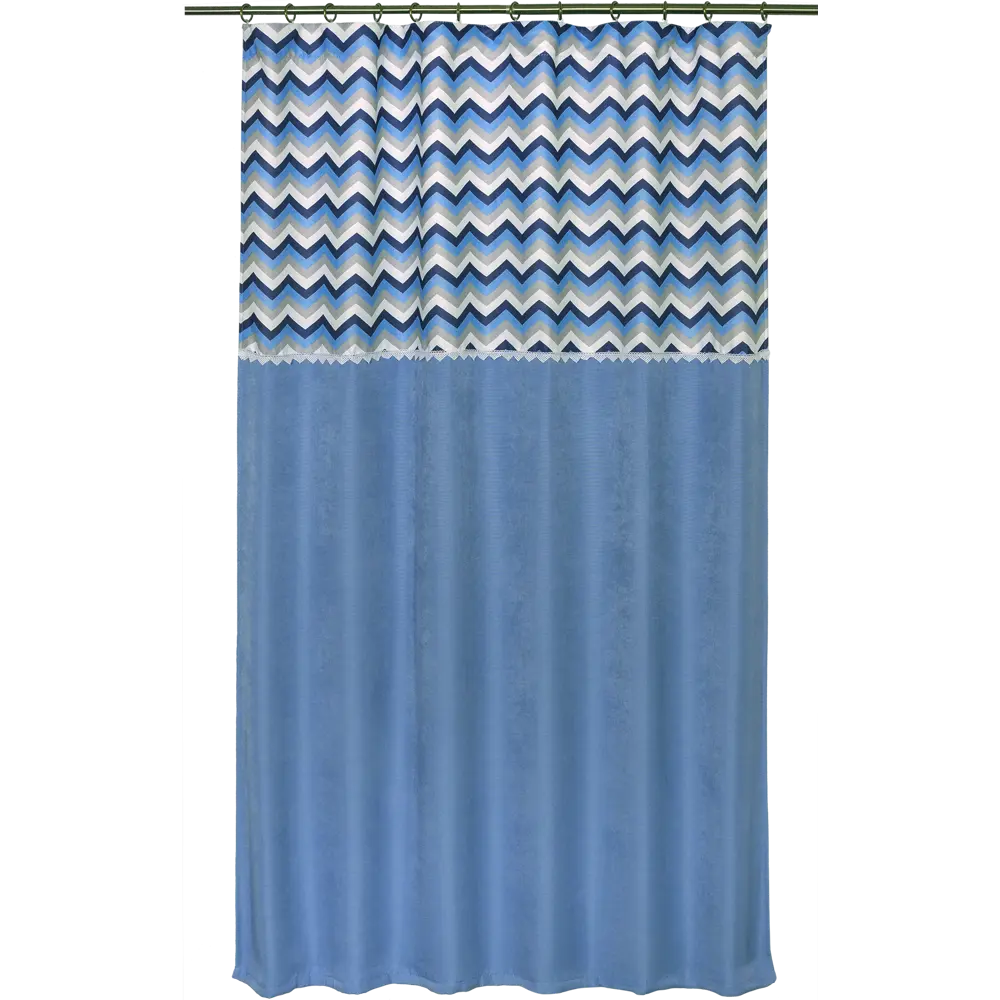 Штора на ленте «Бесконечность» 135х180 см жаккард цвет синий WITERRA STLM-2188102