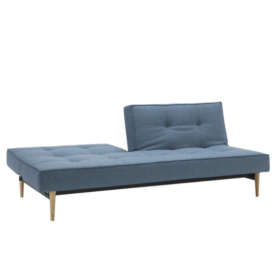 Диван Splitback с мягкими подлокотниками Sharp и хромированными ножками, голубой Innovation Living SPLITBACK525 - Вид №6