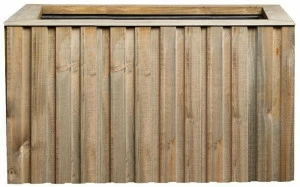 Hobby Flower Низкий прямоугольный горшок из сосны с автоматическим поливом Forest