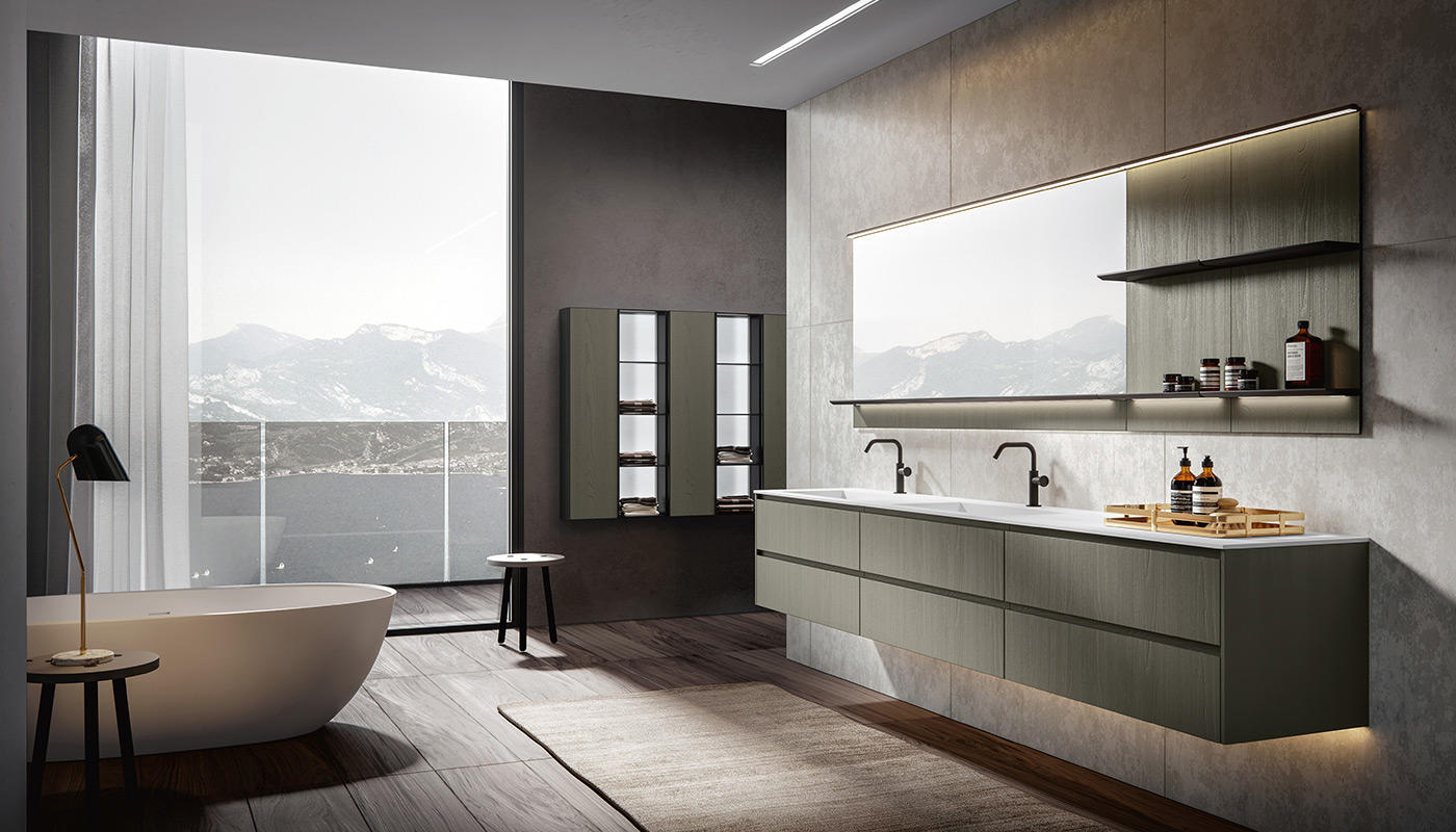 ED-ST24 Edone Ванны Ray Луч Ванна с переливом и сливом click-clack с крышкой из полированного хрома  - Вид №5