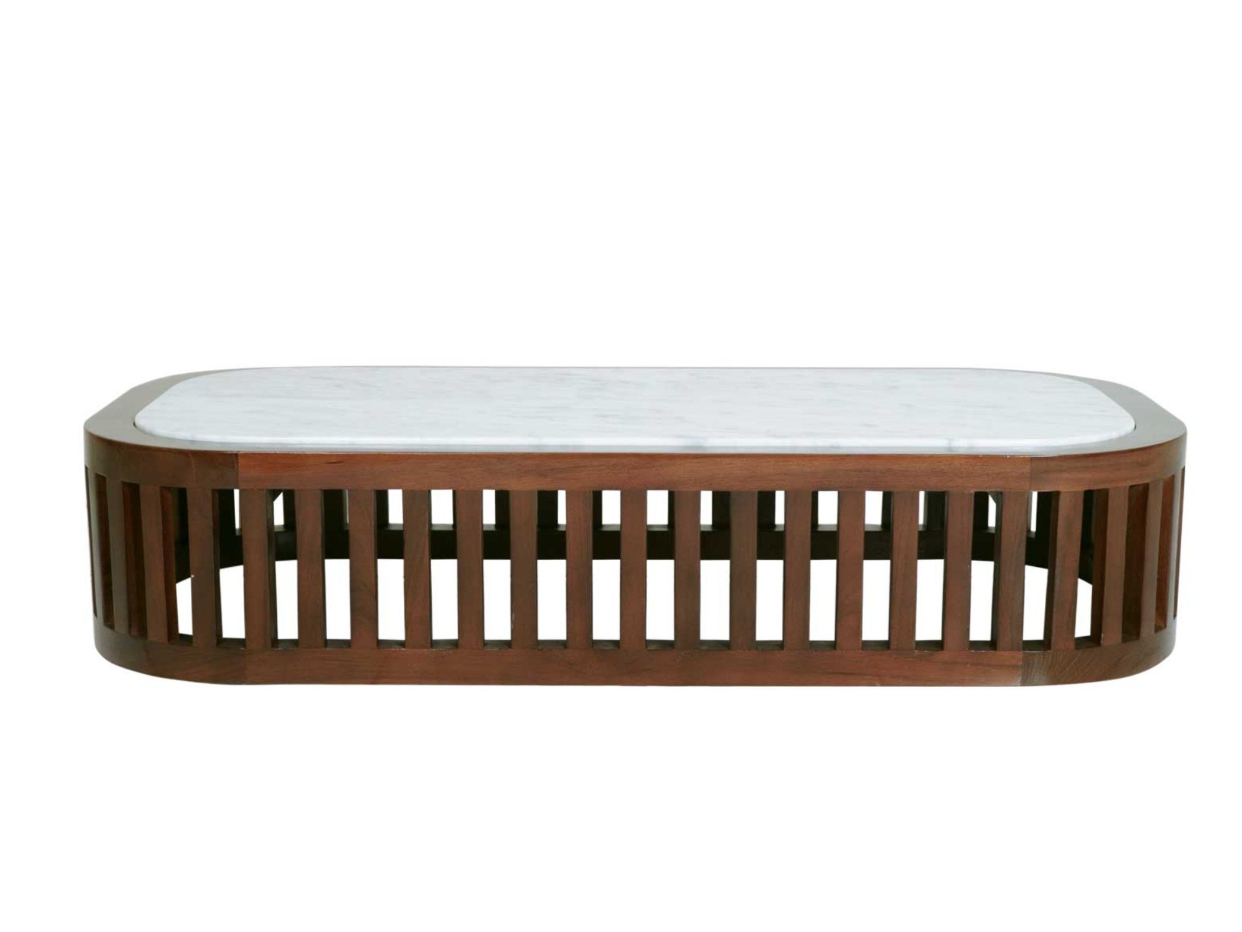 Деревянный низкий журнальный столик Il Giardino di Legno полуостров ARCH-00110113