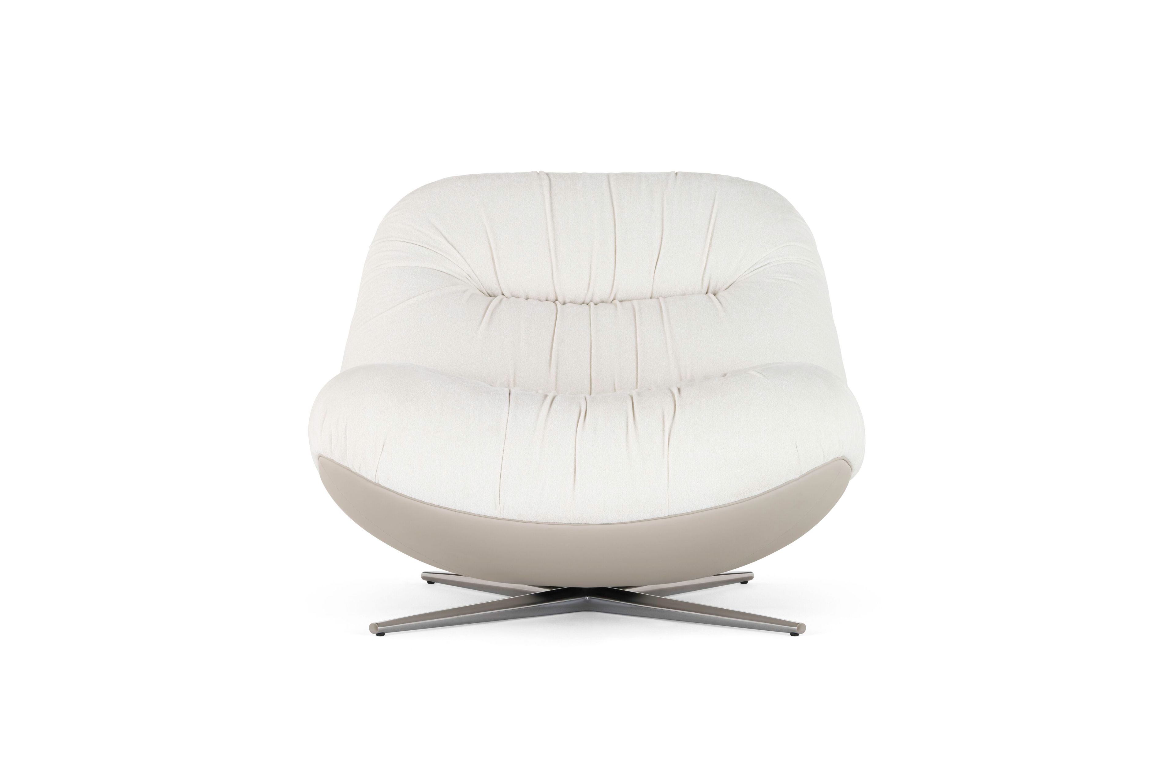 Вращающееся кресло из ткани и кожи Visionnaire AURA ARCH-00110208 - Вид №4