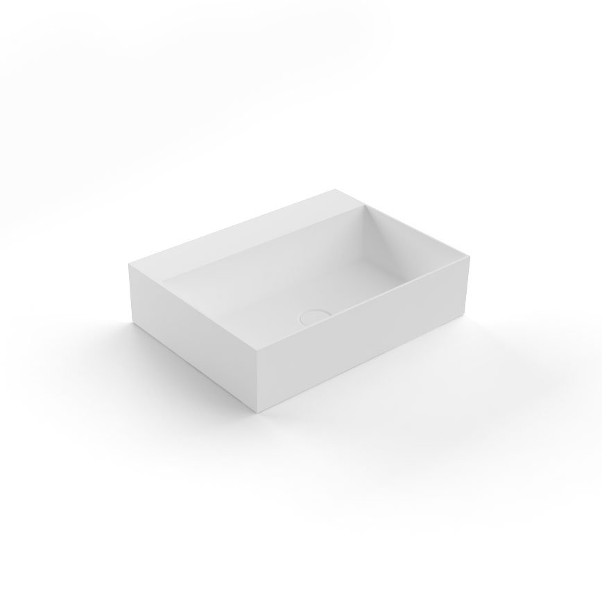 Gestomood Подвесная раковина настенная прямоугольная Antoniolupi  белая 