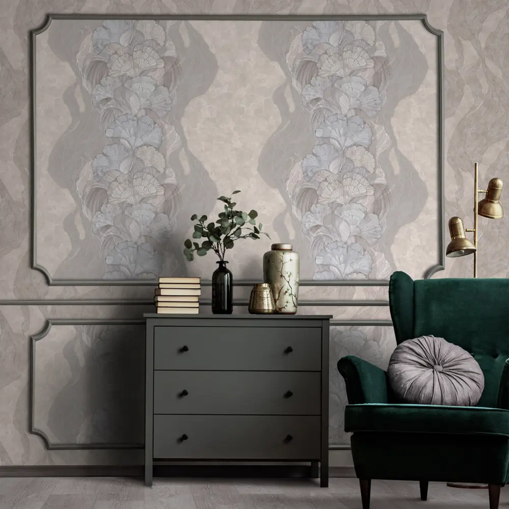 Обои флизелиновые Erismann Lina бежевые 1.06 м ЭР6047806 STLM-2006501 - Вид №3