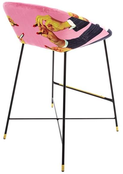 Seletti Высокий табурет из ткани со спинкой Seletti wears toiletpaper 16172 - Вид №5