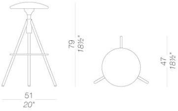 Lapalma Стул высокий поворотный, обитый Wil S220 - Вид №5