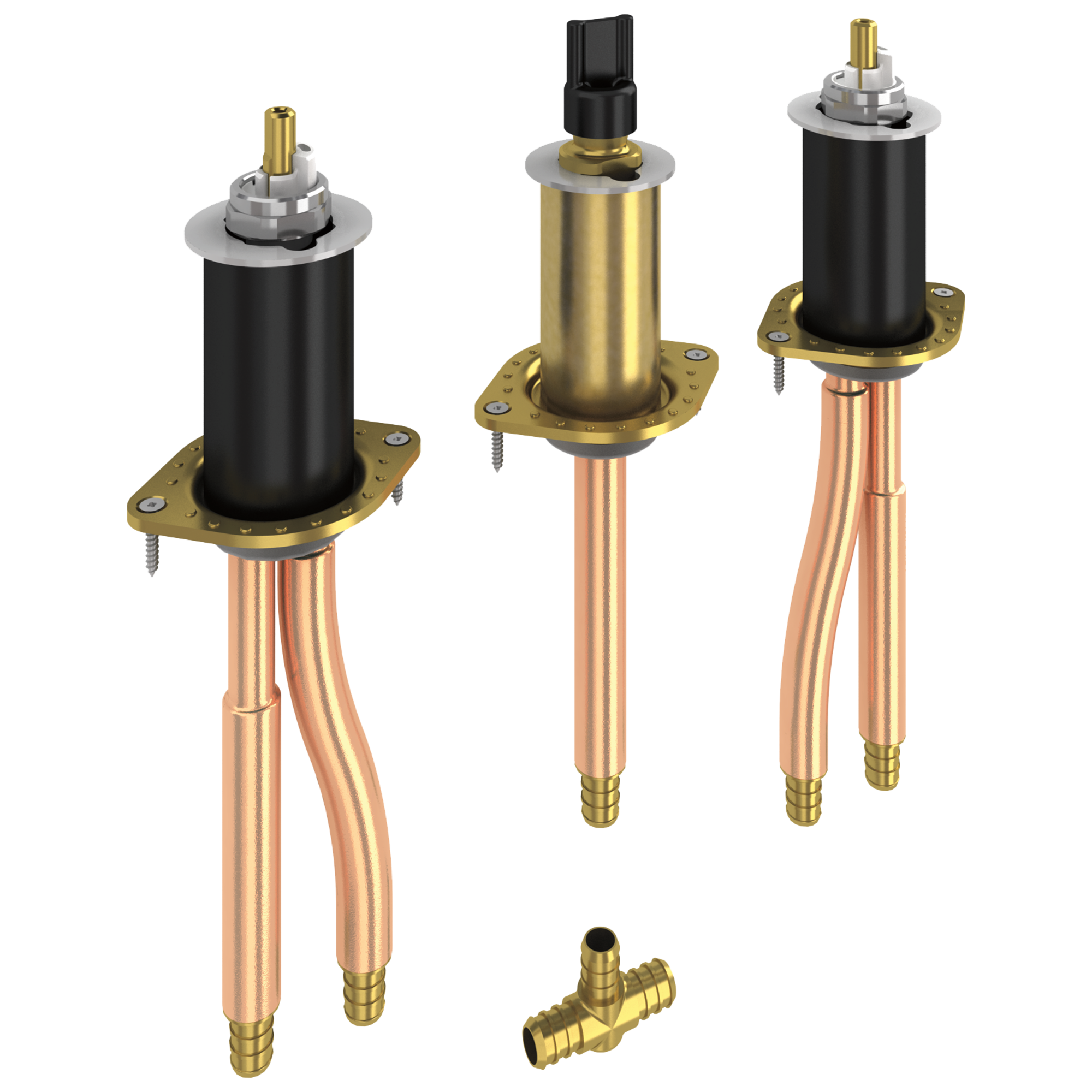 Гибкое крепление с двумя ручками - обжим PEX Delta Faucet R2707-PX