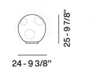 Светодиодная настольная лампа из дутого стекла In Stock Foscarini ARCH-00007187 - Вид №1