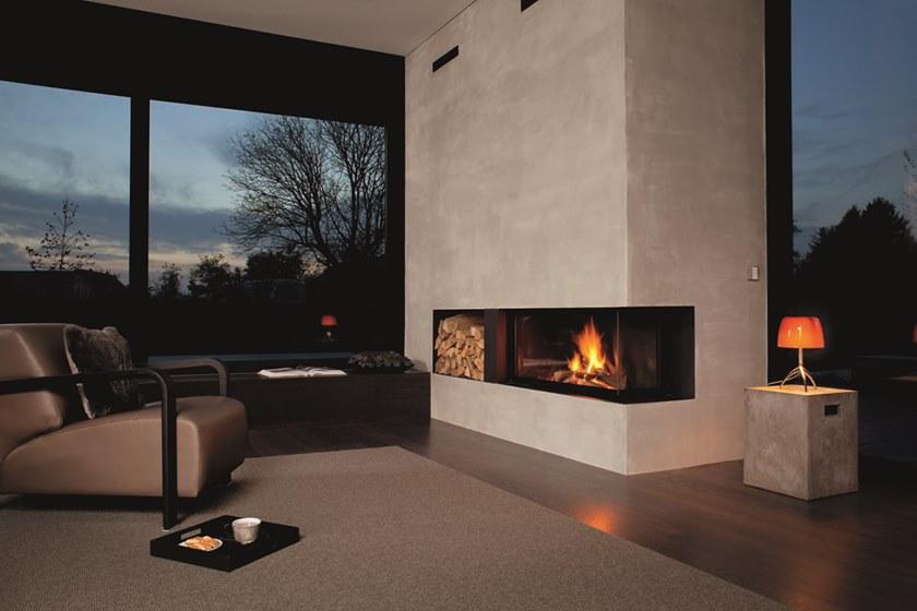 RÜEGG Угловой стальной дровяной камин с панорамным остеклением Classic line sun-id-1401982 - Вид №15