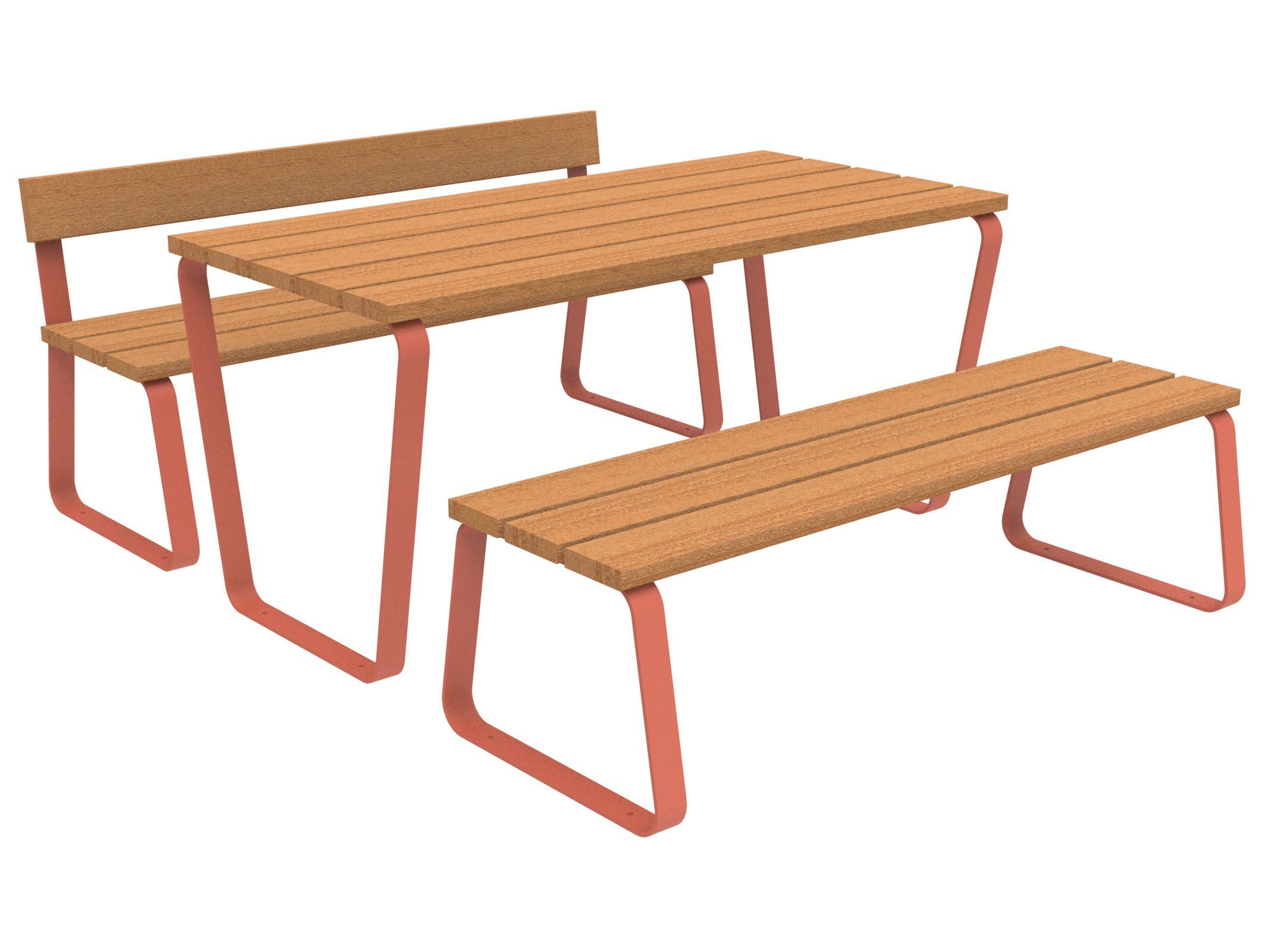 Стол для пикника со встроенными скамейками Lazzari Sunny ARCH-00041799 - Вид №5