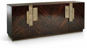 Sicis Комод из черного дерева с распашными дверцами Dalton