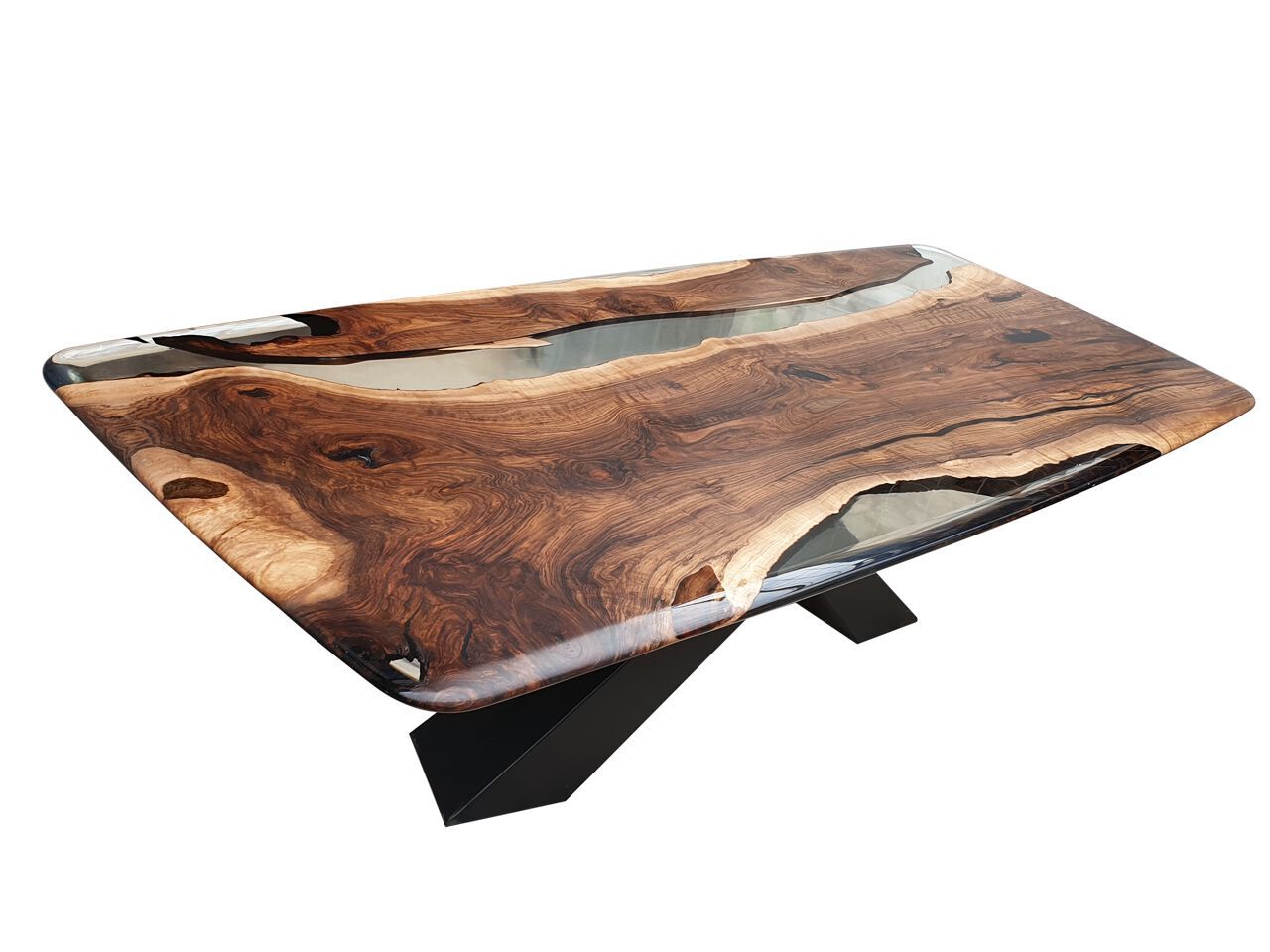 Прямоугольный стол из орехового дерева и смолы Legnor LEG2408766 ARCH-00077489 - Вид №4