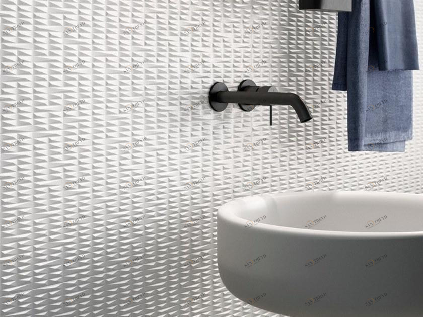 CERAMICA SANT'AGOSTINO Объемная белая плитка для стен Decorline sun-id-1359674