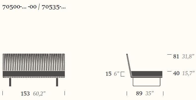 Kettal Садовый диван из модульной ткани Bitta #70530/70535 - Вид №4