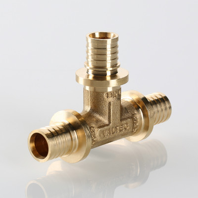 VTm.431.BG.201616 Фитинг аксиальный универсальный – тройник надвижной Valtec 20 (2,8) мм х 16 (2,2) мм х 16 (2,2) мм  - Вид №7