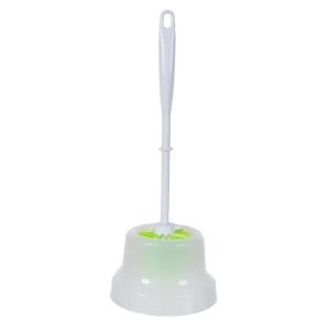 Ёршик для унитаза напольный Акор «Mini» с подставкой 35 см пластик в ассортименте