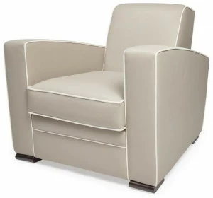 HUGUES CHEVALIER Мягкое кожаное кресло с подлокотниками Iconic